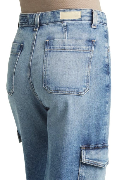Shop Ag Gatina High Waist Wide Leg Cargo Jeans In Exile