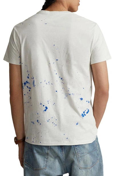 Shop Polo Ralph Lauren Painter Bear Graphic T-shirt In Nevis Paint Bear