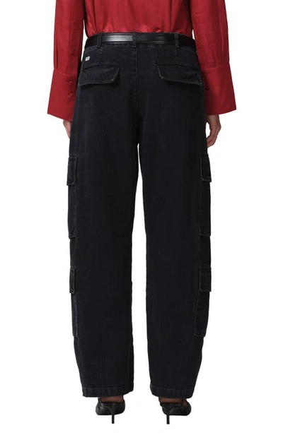 Shop Citizens Of Humanity Delena High Waist Organic Cotton Wide Leg Cargo Jeans In Leith
