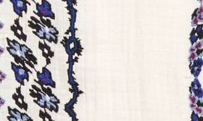 Shop Isabel Marant Cikariah Embroidered Cotton Top In Ecru