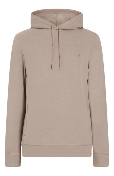 Shop Allsaints Raven Hoodie In Stone Taupe