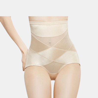 Shop Vigor Women Butt Lifter Shapewear Hi-waist Double Tummy Control Panty Waist Trainer Body Shaper In Brown