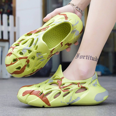 Shop Vigor Comfort Sandals Slippers Non-slip Closed Toe Outdoor Wear Universal In Green