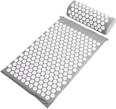 Shop Vigor Acupuncture Mattress Mat Back Pain Relief And Neck Pain Relief In Grey