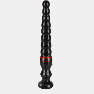 Shop Vigor Huge Silicone Enlarge Plug Beads Toy Kit In Black