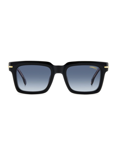 Shop Carrera Men's 52mm Square Sunglasses In Striped Black Blue