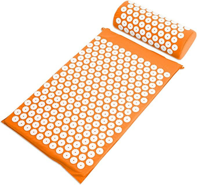 Shop Vigor Acupuncture Mattress Mat Back Pain Relief And Neck Pain Relief In Orange