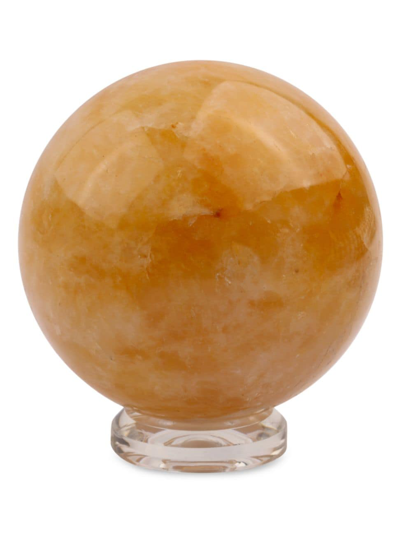 Shop Jia Jia Honey Calcite Sphere In Orange