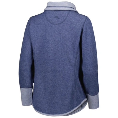 Shop Tommy Bahama Heathered Navy Dallas Cowboys Sport Sun Fade Full-zip Sweatshirt In Heather Navy