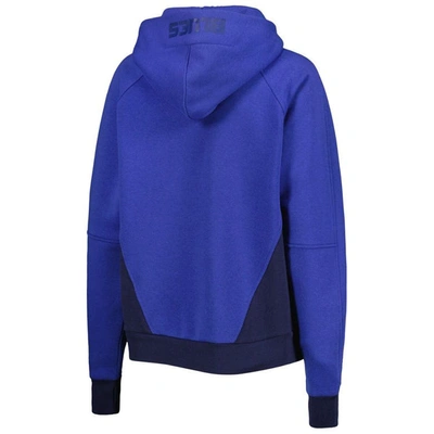Starter Blue St. Louis Blues Wishbone Half-zip Hoodie In Blue