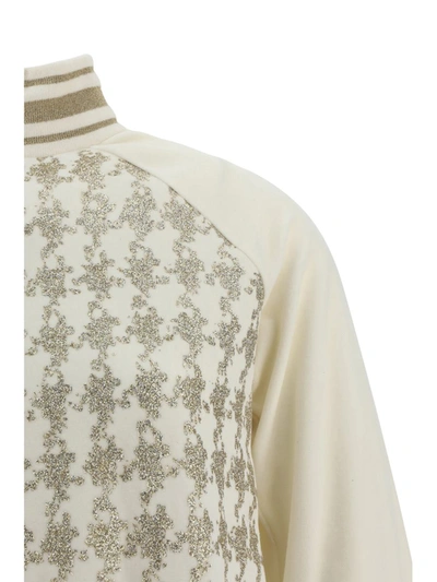 Shop Balmain Knitwear In Blanc/or