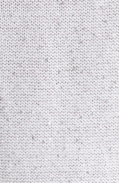 Akris Sequin Linen Blend Sweater Vest In 011 Ecru