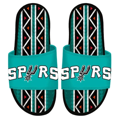 Shop Islide Black San Antonio Spurs 2022/23 City Edition Gel Slide Sandals