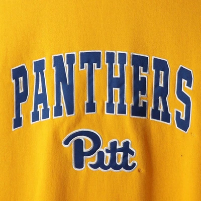Shop Colosseum Gold Pitt Panthers Arch & Logo Sweatshirt