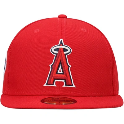 Shop New Era Red Los Angeles Angels 9/11 Memorial Side Patch 59fifty Fitted Hat