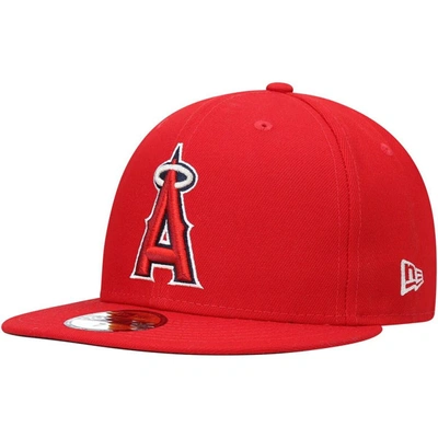 Shop New Era Red Los Angeles Angels 9/11 Memorial Side Patch 59fifty Fitted Hat