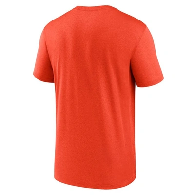 Shop Nike Orange Cleveland Browns Legend Wordmark Performance T-shirt