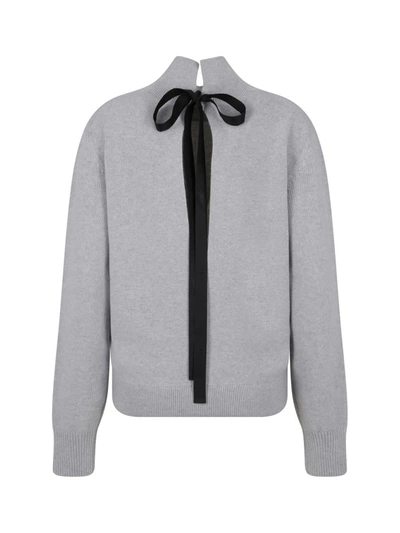 Shop Fendi Knitwear In Grey Melange