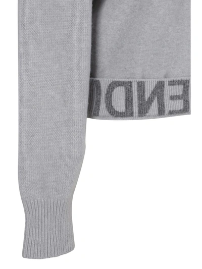 Shop Fendi Knitwear In Grey Melange