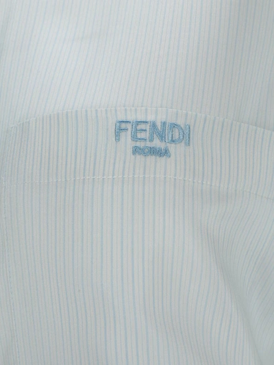 Shop Fendi Shirts In Prisca/azzurro