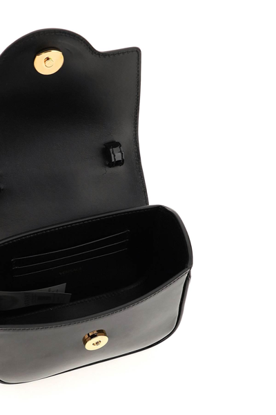 Shop Versace Patent Leather 'la Medusa' Mini Bag In Black