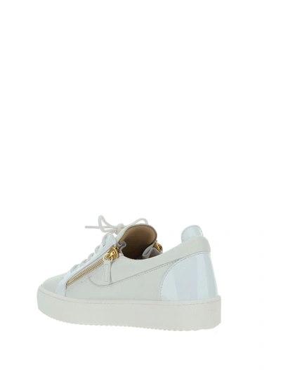 Shop Giuseppe Zanotti Sneakers In Bianco