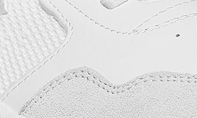 Shop Stuart Weitzman 5050 Knit Sneaker In White Leather