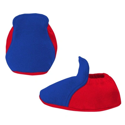 Outerstuff Newborn And Infant Boys And Girls Royal Chicago Cubs Little Champ Three-pack Bodysuit Bib And Bootie In Royal