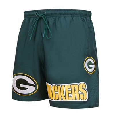 Shop Pro Standard Green Green Bay Packers Woven Shorts