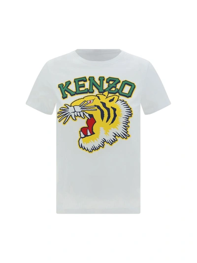 Shop Kenzo T-shirts In Blanc Casse