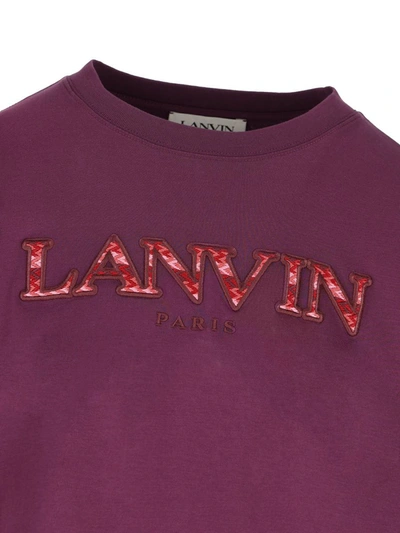 Shop Lanvin T-shirt And Polo In Cassis