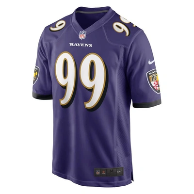 Shop Nike Odafe Oweh Purple Baltimore Ravens Game Jersey