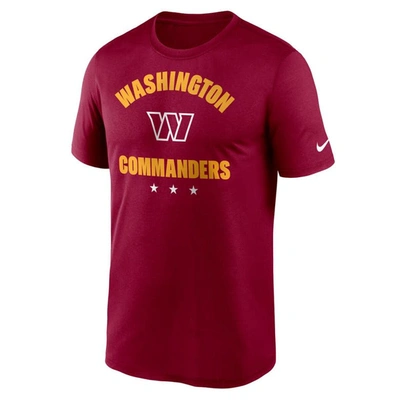 Shop Nike Burgundy Washington Commanders Arch Legend T-shirt