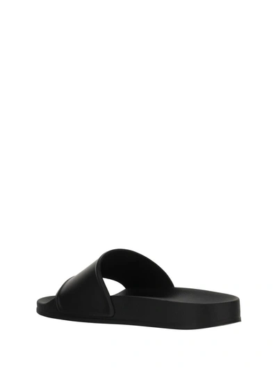 Shop Marcelo Burlon County Of Milan Sandals In Black/white