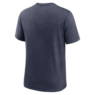 Shop Nike Heathered Navy Chicago Bears Local Tri-blend T-shirt In Heather Navy