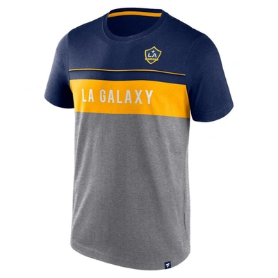 Shop Fanatics Branded Navy/gray La Galaxy Striking Distance T-shirt