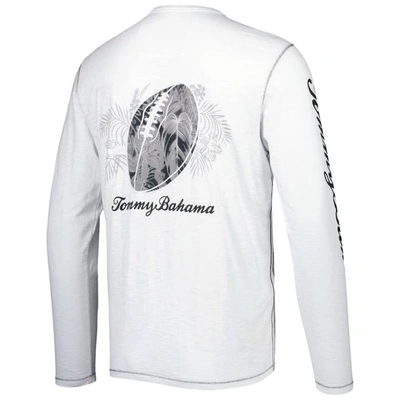 Shop Tommy Bahama White Washington Commanders Laces Out Billboard Long Sleeve T-shirt