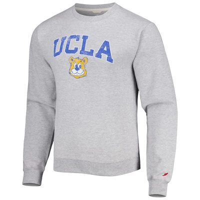 Shop League Collegiate Wear Gray Ucla Bruins 1965 Arch Essential Lightweight Pullover Sweatshirt