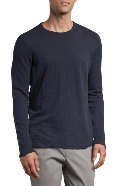 Shop Atm Anthony Thomas Melillo Destroyed Long Sleeve T-shirt In Midnight