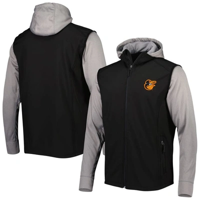 Shop Dunbrooke Black/gray Baltimore Orioles Alpha Full-zip Jacket