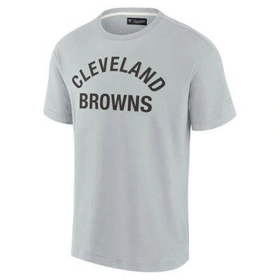 Shop Fanatics Signature Unisex  Gray Cleveland Browns Elements Super Soft Short Sleeve T-shirt