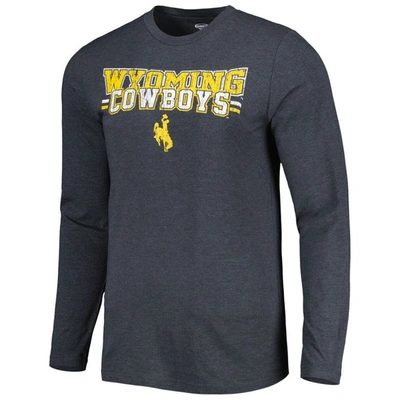 Shop Concepts Sport Gold/charcoal Wyoming Cowboys Meter Long Sleeve T-shirt & Pants Sleep Set
