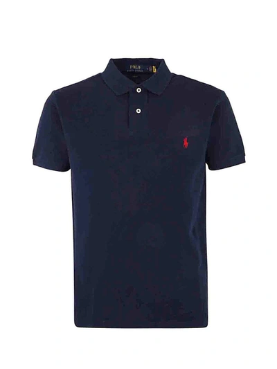 Shop Polo Ralph Lauren Short Sleeve Knit Polo Clothing In Blue