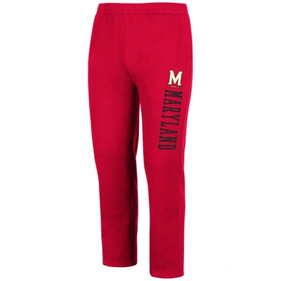 Shop Colosseum Red Maryland Terrapins Fleece Pants