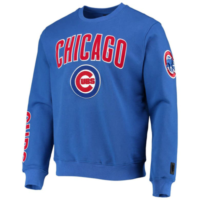 Shop Pro Standard Royal Chicago Cubs Stacked Logo Pullover Sweatshirt
