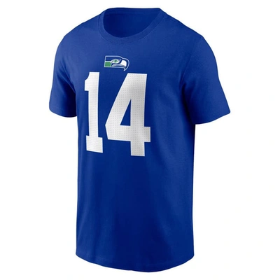 Shop Nike Dk Metcalf Royal Seattle Seahawks Throwback Player Name & Number T-shirt
