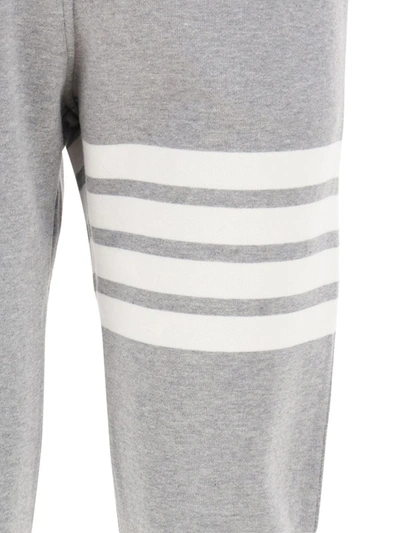 Shop Thom Browne Pants In Light Grey