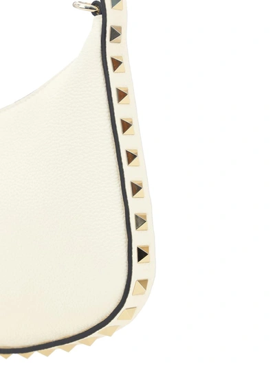 Shop Valentino Garavani Shoulder Bags In Ivory
