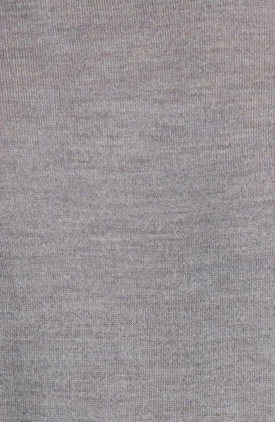Shop Nn07 New Barca 6630 Merino Wool Sweater In Medium Grey Melange