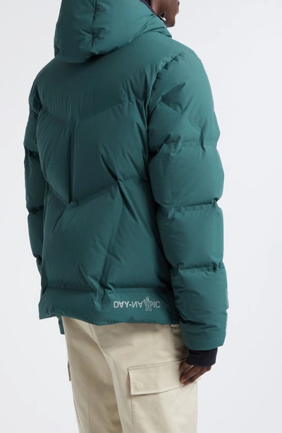 Shop Moncler Arcesaz Water Repellent Hooded Down Jacket In Green